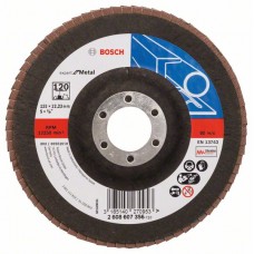 Лепестковый шлифкруг X551 Expert for Metal 125x22,23 мм, 120 Bosch 2608607356