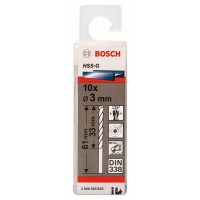 Сверло по металлу HSS-G DIN 338 3x33x61 мм Bosch 2608595055