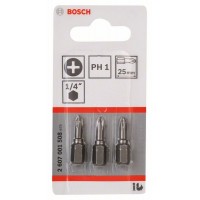 Насадка-бита Extra Hart PH 1, 25 мм Bosch 2607001508