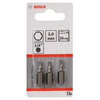 Насадка-бита Extra Hart HEX 2, 25 мм Bosch 2607001718