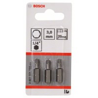 Насадка-бита Extra Hart HEX 3, 25 мм Bosch 2607001722