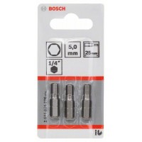 Насадка-бита Extra Hart HEX 5, 25 мм Bosch 2607001726