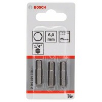 Насадка-бита Extra Hart HEX 6, 25 мм Bosch 2607001728