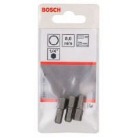 Насадка-бита Extra Hart HEX 8, 25 мм Bosch 2607001730