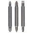 Набор из 3 двухсторонних насадок-бит PH1, PZ1, S 0,6x4,5; PH2, PZ2, S 1,0x5,5; 60 мм Bosch 2607001745