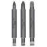 Набор из 3 двухсторонних насадок-бит S 1,2x6,5, S 0,6x4,5, S 0,8x5,5; PZ1, PZ2, PZ3; 60 мм Bosch 2607001747