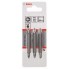 Набор из 3 двухсторонних насадок-бит PH1, PH2, PH3, PH1, PH2, PH3; 60 мм Bosch 2607001748