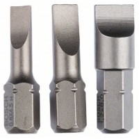 Набор из 3 насадок-бит Extra Hart (S) S 0,6x4,5; S 0,8x5,5; S 1,2x8,0 Bosch 2607001750