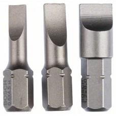 Набор из 3 насадок-бит Extra Hart (S) S 0,6x4,5; S 0,8x5,5; S 1,2x8,0 Bosch 2607001750