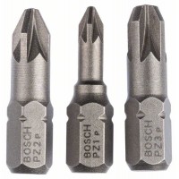 Набор из 3 насадок-бит Extra Hart (PZ) PZ1; PZ2; PZ3; 25 мм Bosch 2607001753