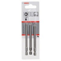Набор из 3 насадок-бит Extra Hart PH1; PH2; PH3; 89 мм Bosch 2607001757