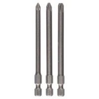 Набор из 3 насадок-бит Extra Hart PZ1; PZ2; PZ3; 89 мм Bosch 2607001761