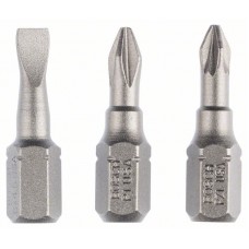 Набор из 3 насадок-бит Extra Hart (смешанный) S 0,6x4,5; PH1; PZ1; 25 мм Bosch 2607001765