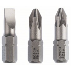 Набор из 3 насадок-бит Extra Hart (смешанный) S 1,0x5,5; PH2; PZ2; 25 мм Bosch 2607001766