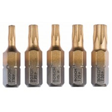 Набор из 5 насадок-бит Max Grip (Torx) T 10; T 15; T 20; T 25; T 30; 25 мм Bosch 2607001769