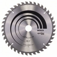 Пильный диск Optiline Wood 254 x 30 x 2,8 mm, 40 Bosch 2608640443