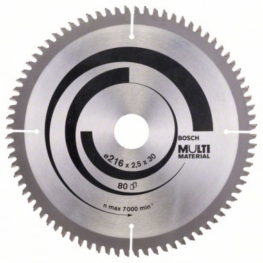 Пильный диск Multi Material 216 x 30 x 2,5 mm; 80 Bosch 2608640447