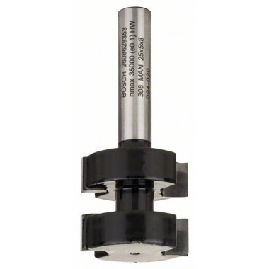 Гребневые фрезы 8 мм, D1 25 мм, L 5 мм, G 58 мм Bosch 2608628353