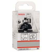 Профильная фреза F 8 мм, R1 6,3 мм, D 28,5 мм, L 13,2 мм, G 54 мм Bosch 2608628356