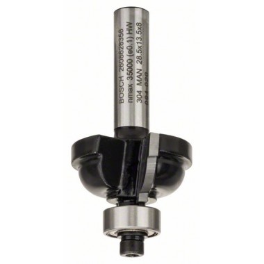 Профильная фреза F 8 мм, R1 6,3 мм, D 28,5 мм, L 13,2 мм, G 54 мм Bosch 2608628356