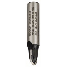 Галтельная фреза 8 мм, R1 4 мм, D 8 мм, L 9,2 мм, G 40 мм Bosch 2608628367
