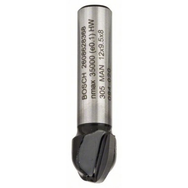 Галтельная фреза 8 мм, R1 6 мм, D 12 мм, L 9,2 мм, G 40 мм Bosch 2608628368