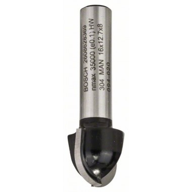 Галтельная фреза 8 мм, R1 8 мм, D 16 мм, L 12,4 мм, G 45 мм Bosch 2608628369