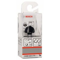 Галтельная фреза 8 мм, R1 10 мм, D 20 мм, L 12,4 мм, G 46 мм Bosch 2608628370