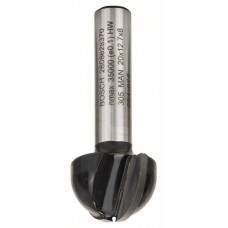 Галтельная фреза 8 мм, R1 10 мм, D 20 мм, L 12,4 мм, G 46 мм Bosch 2608628370