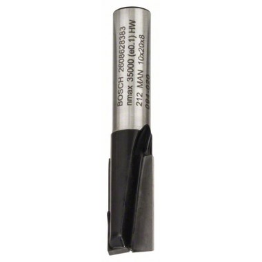 Пазовая фреза 8 мм, D1 10 мм, L 20 мм, G 51 мм Bosch 2608628383