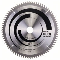 Пильный диск Multi Material 260x30x3,2 мм; 80 Bosch 2608641204