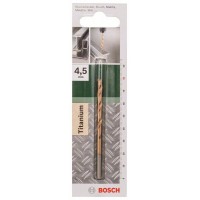 Сверло по металлу HSS-TiN DIN 338 4,5x47x80 мм Bosch 2609255097