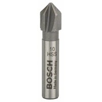Конусный зенкер HSS с 5 режущими кромками, DIN 335 10,0 мм, M5, 40 мм, 8 мм Bosch 2609255117