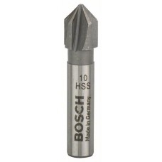 Конусный зенкер HSS с 5 режущими кромками, DIN 335 10,0 мм, M5, 40 мм, 8 мм Bosch 2609255117