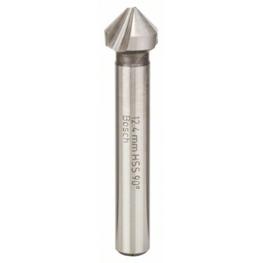Конусный зенкер HSS с 3 режущими кромками, DIN 335 12,4 мм, M6, 56 мм, 8 мм Bosch 2609255122