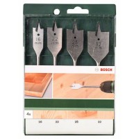 Набор из 4 плоскофрезерных сверл 16,0x160;22,0x160;25,0x160;32,0x165 Bosch 2609255275