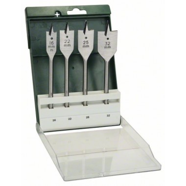 Набор из 4 плоскофрезерных сверл 16,0x160;22,0x160;25,0x160;32,0x165 Bosch 2609255275