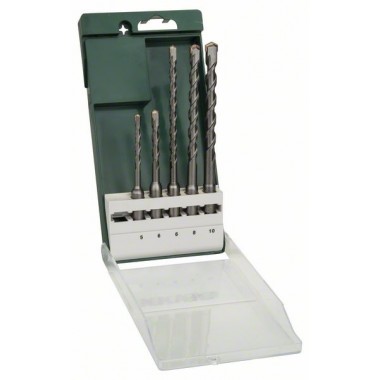 Набор из 5 буров SDS-plus 5,0x110; 6,0x110; 6,0x160; 8,0x160; 10,0x160 мм Bosch 2609255541