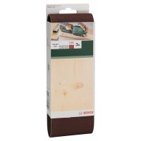 Набор из 3 шлифлент «красное» качество 150, без отверстий, на зажимах Bosch 2609256208