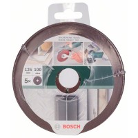 Набор из 5 фибровых шлифкругов для угловых шлифмашин, корунд 125 Bosch 2609256253