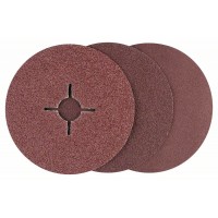 Набор из 12 фибровых шлифкругов для угловых шлифмашин, корунд 125 Bosch 2609256254