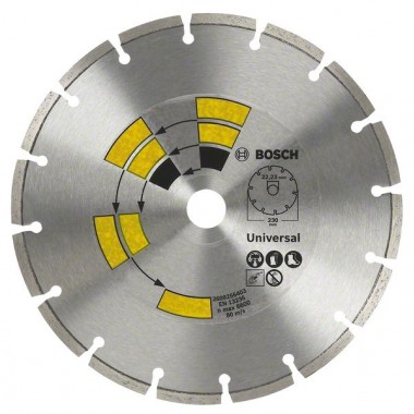 Алмазный диск Universal 115x22,23x1,7x7,0 мм Bosch 2609256400