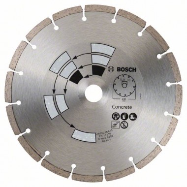 Алмазный диск по бетону 230x22x2,4x7,0 мм Bosch 2609256415