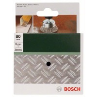 Круглая щетка для дрелей - витая проволока, 80 мм 80 мм, 0,3 мм, 4500 об/мин Bosch 2609256520