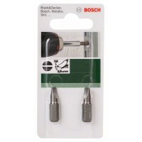 Насадка-бита Standard для шурупов с прямым шлицем (S) 0,8x5,5, 25 мм Bosch 2609255909