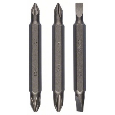Набор из 3 двухсторонних насадок, смешанный (S, PH, PZ) 60 мм Bosch 2609255960