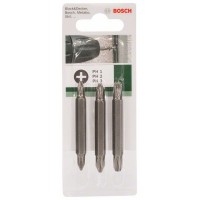 Набор из 3 двухсторонних насадок (PH, PH) PH1-PH1; PH2-PH2; PH3-PH3; 60 мм Bosch 2609255961