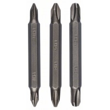 Набор из 3 двухсторонних насадок (PH, PH) PH1-PH1; PH2-PH2; PH3-PH3; 60 мм Bosch 2609255961