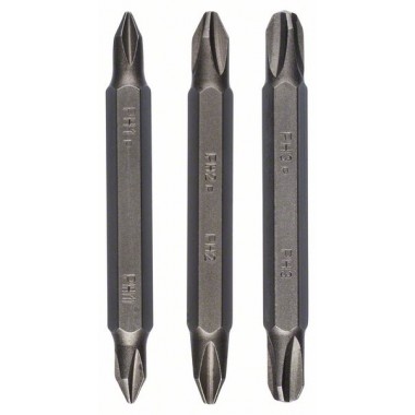 Набор из 3 двухсторонних насадок (PH, PH) PH1-PH1; PH2-PH2; PH3-PH3; 60 мм Bosch 2609255961