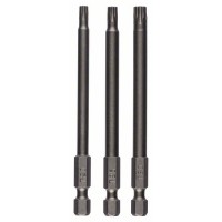Набор из 3 отверток-насадок для шурупов с внутренним шлицем Torx (T) T20; T25; T30; 89 мм Bosch 2609255972